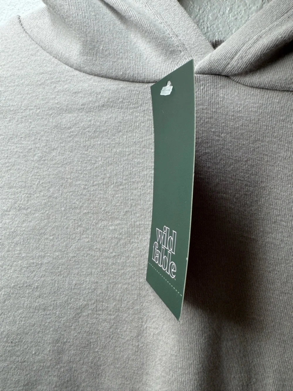 New Wild Fable Gray Hooded Long-Sleeve Top In Medium - Picture 12 of 15